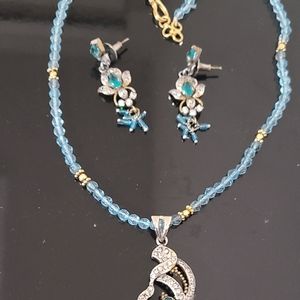 Necklace with earrings